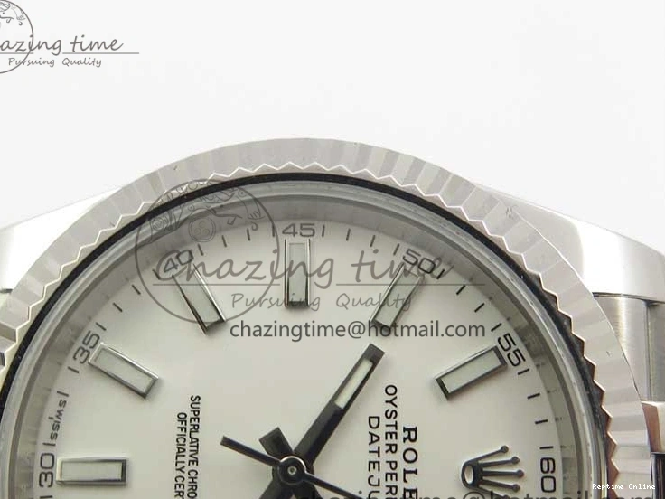 0202 Effortless DateJust 126334 SS Noob 1:1 904L Best Edition White Dial Stick Markers on Jubilee Bracelet A 3160
